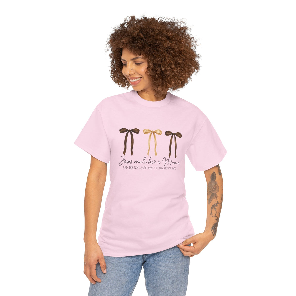 Unisex Jesus made her a Mama T-shirt