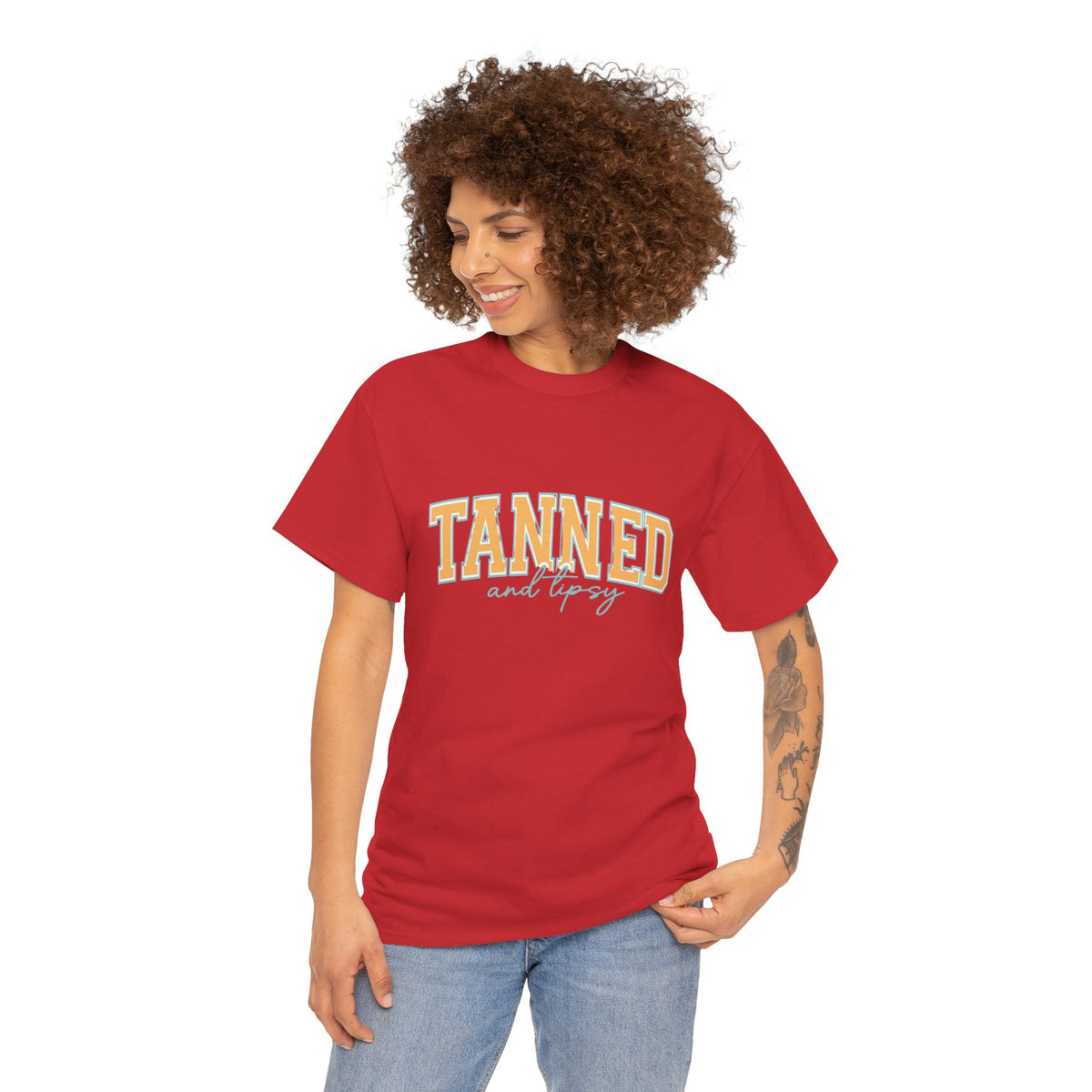 Unisex Tanned and Tipsy T-shirt