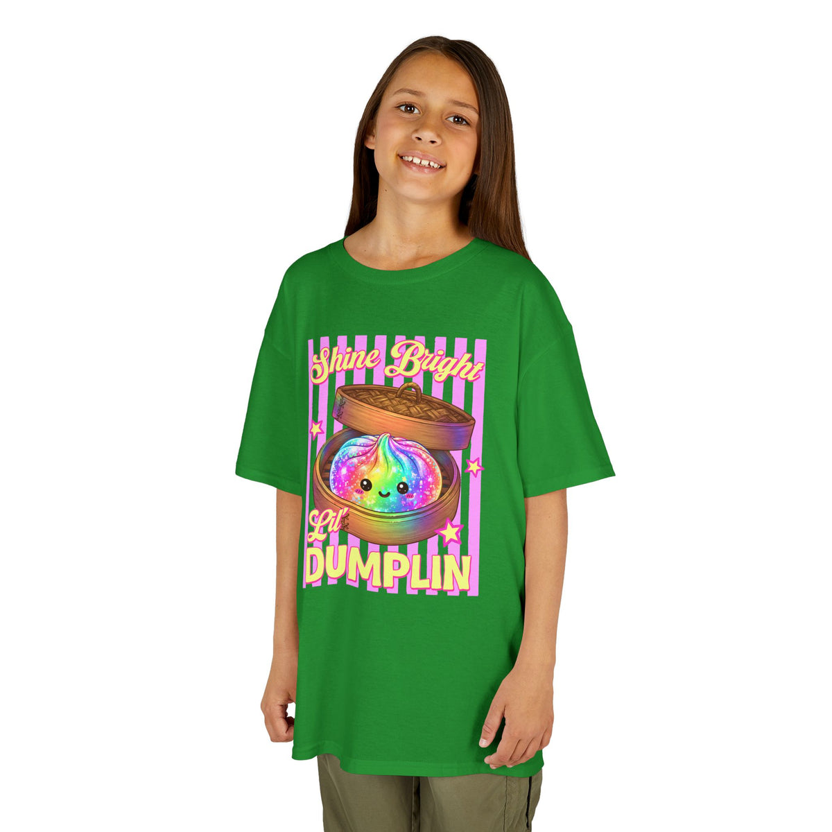 Kids shine bright lil dumplin T-shirt