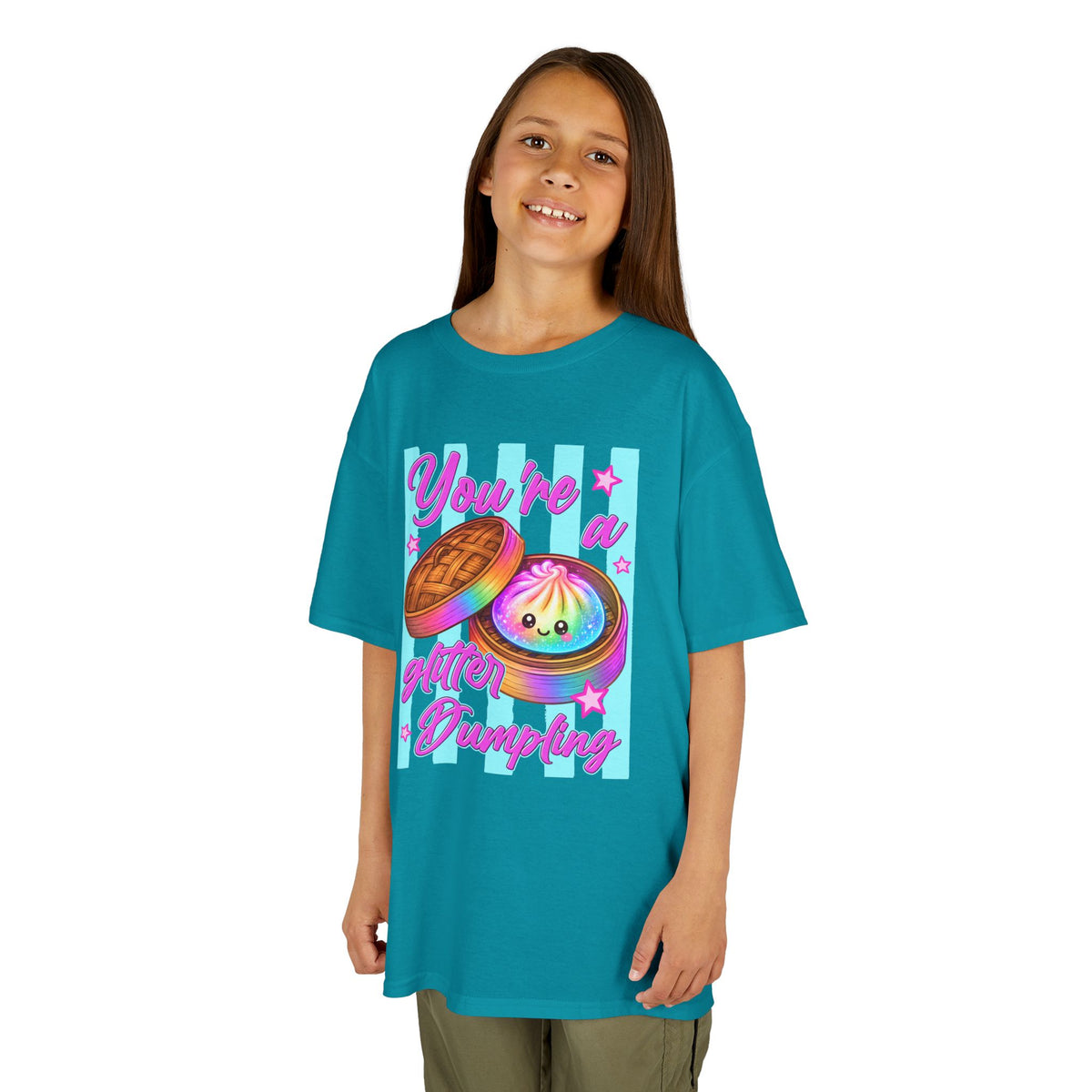 Kids you’re a glitter dumpling T-shirt