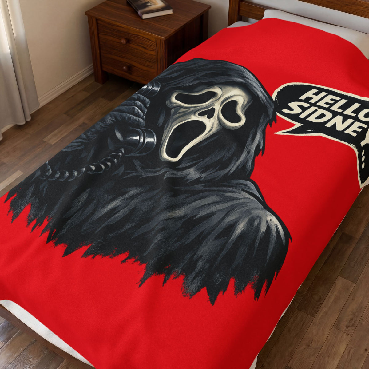Funny Halloween hello Sidney blanket