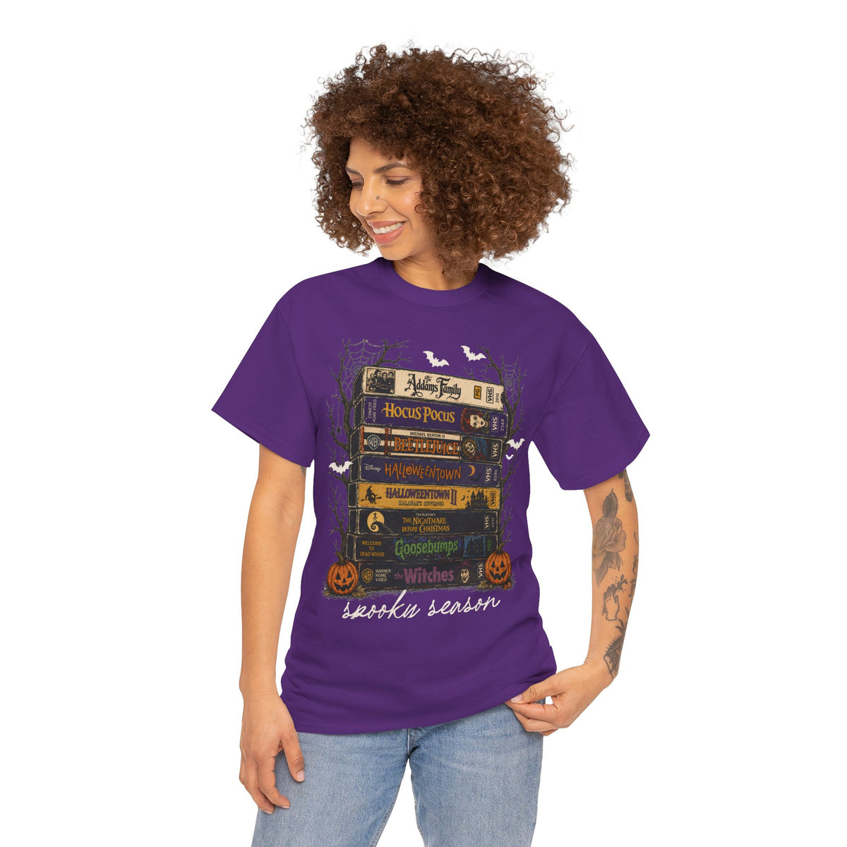 Unisex Halloween movies, VHS t-shirt