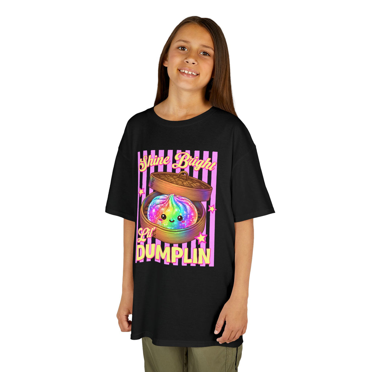 Kids shine bright lil dumplin T-shirt