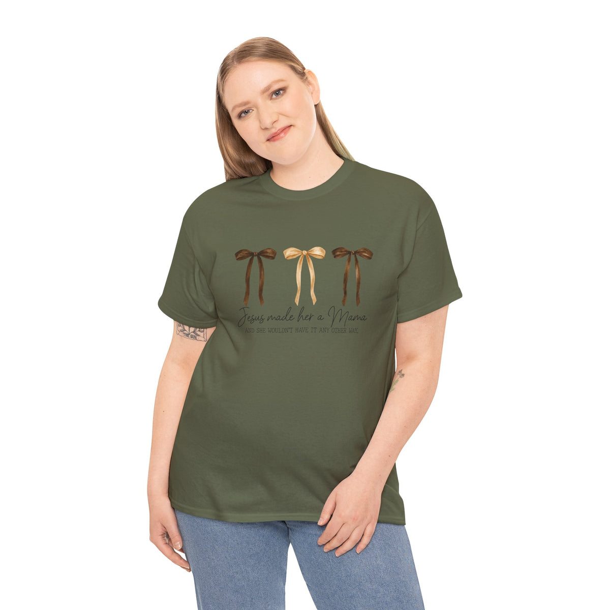 Unisex Jesus made her a Mama T-shirt