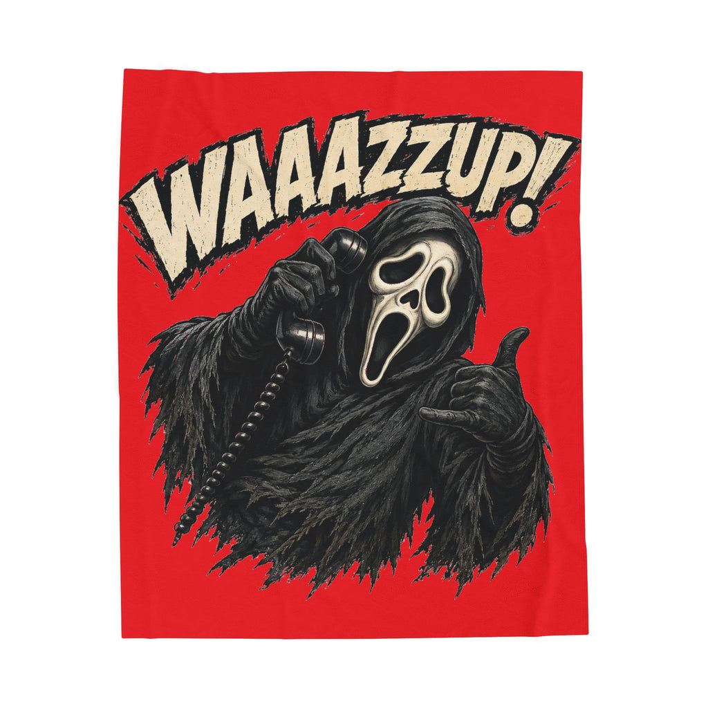 Funny halloween waaazzup blanket