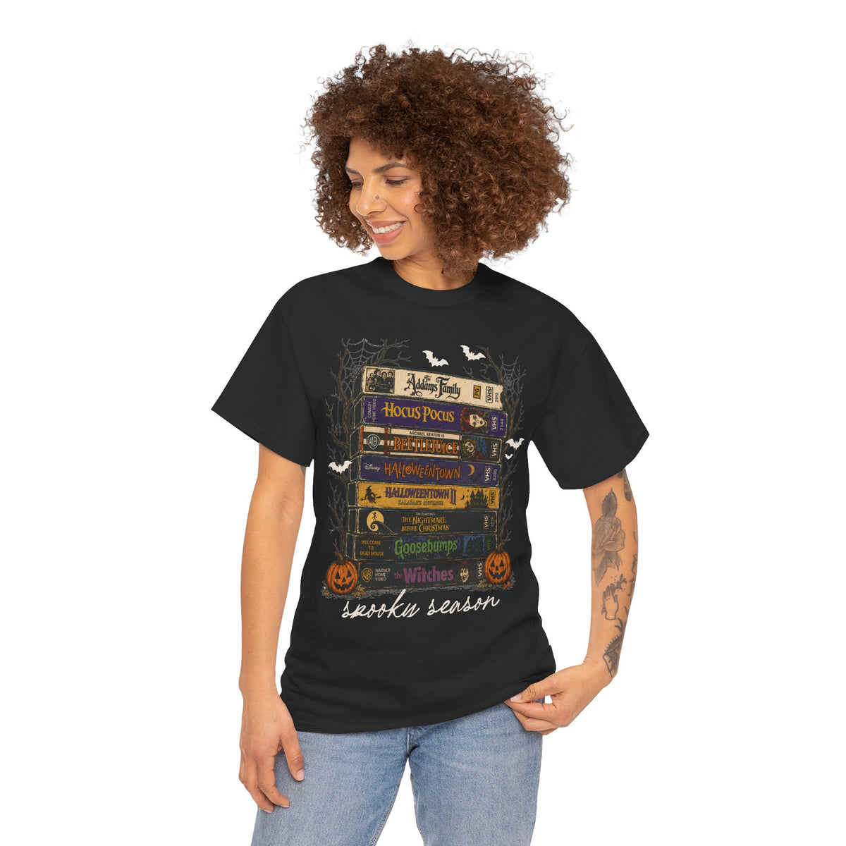 Unisex Halloween movies, VHS t-shirt