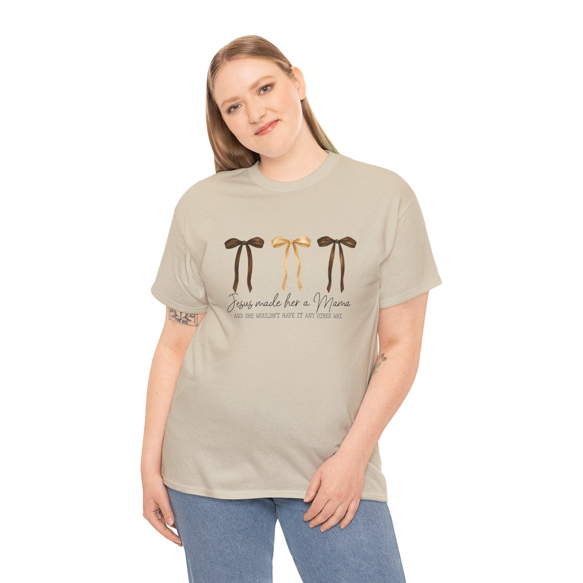 Unisex Jesus made her a Mama T-shirt