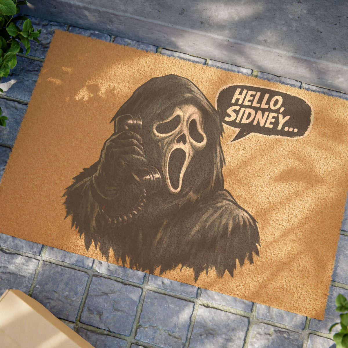 Doormat funny Halloween hello Sidney