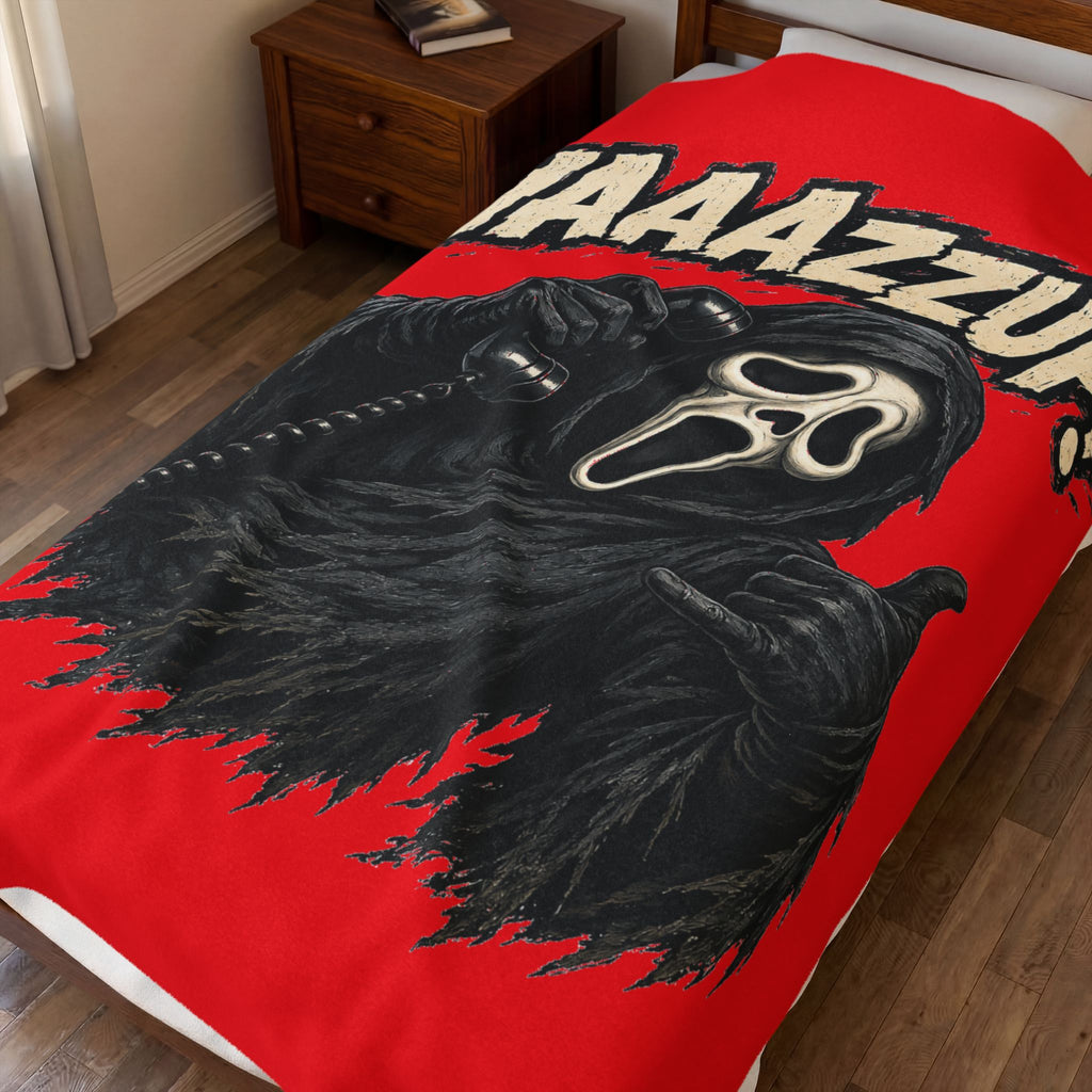 Funny halloween waaazzup blanket