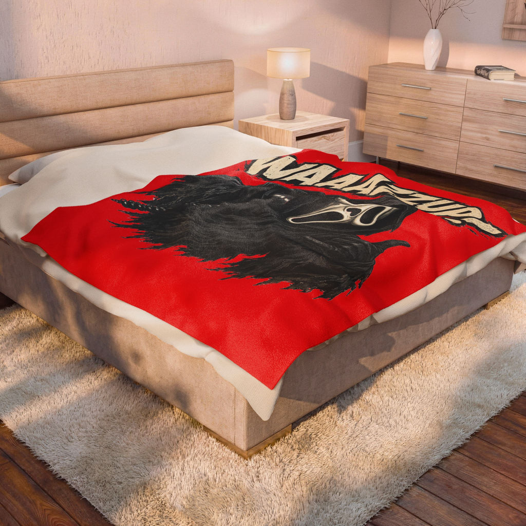 Funny halloween waaazzup blanket