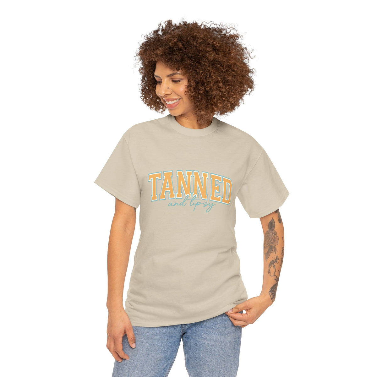 Unisex Tanned and Tipsy T-shirt