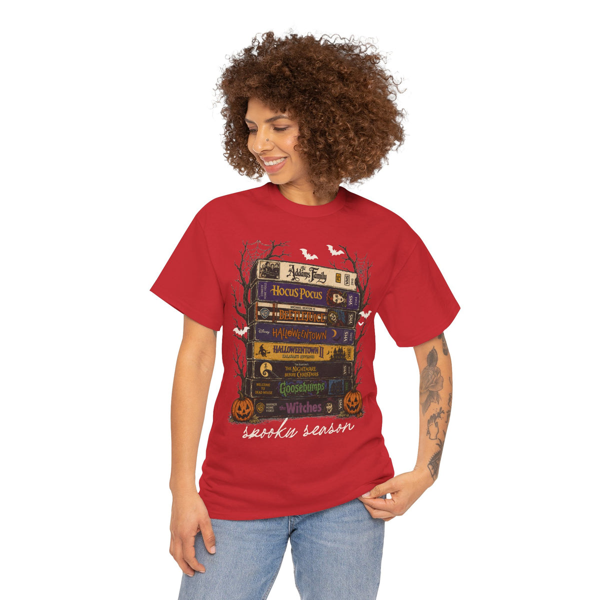 Unisex Halloween movies, VHS t-shirt