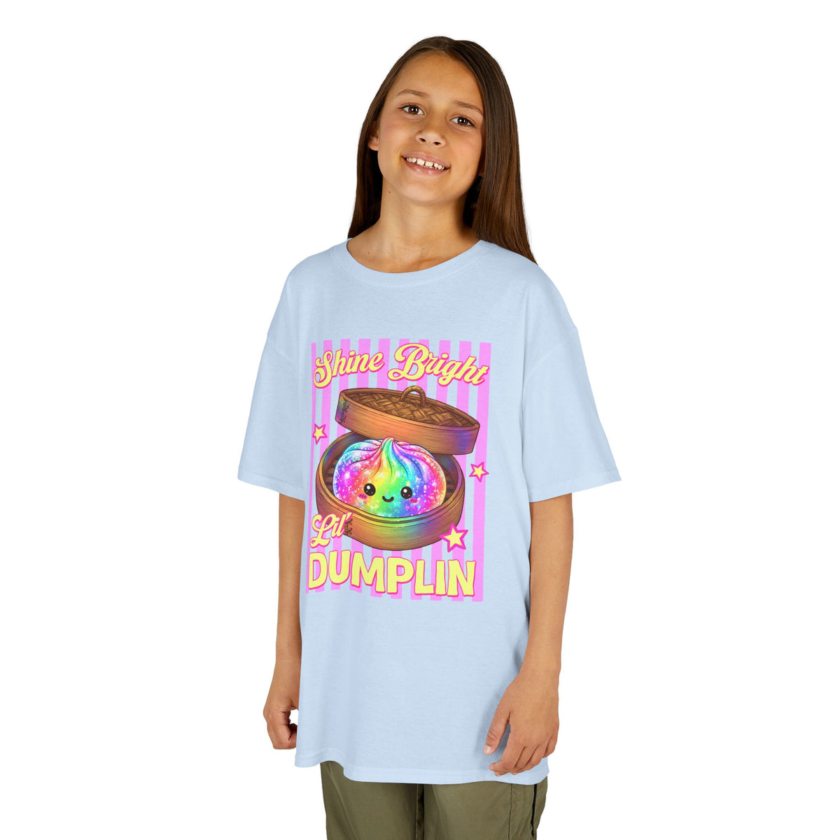 Kids shine bright lil dumplin T-shirt
