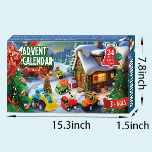 2026 Advent Calendar for Kids Boys 24 Days to Christmas Countdown Calendar with Refreshment Car Set